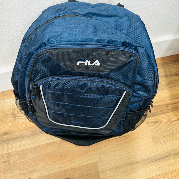 Fila Dark Blue and Black Men's Backpack - Picture 5 of 9